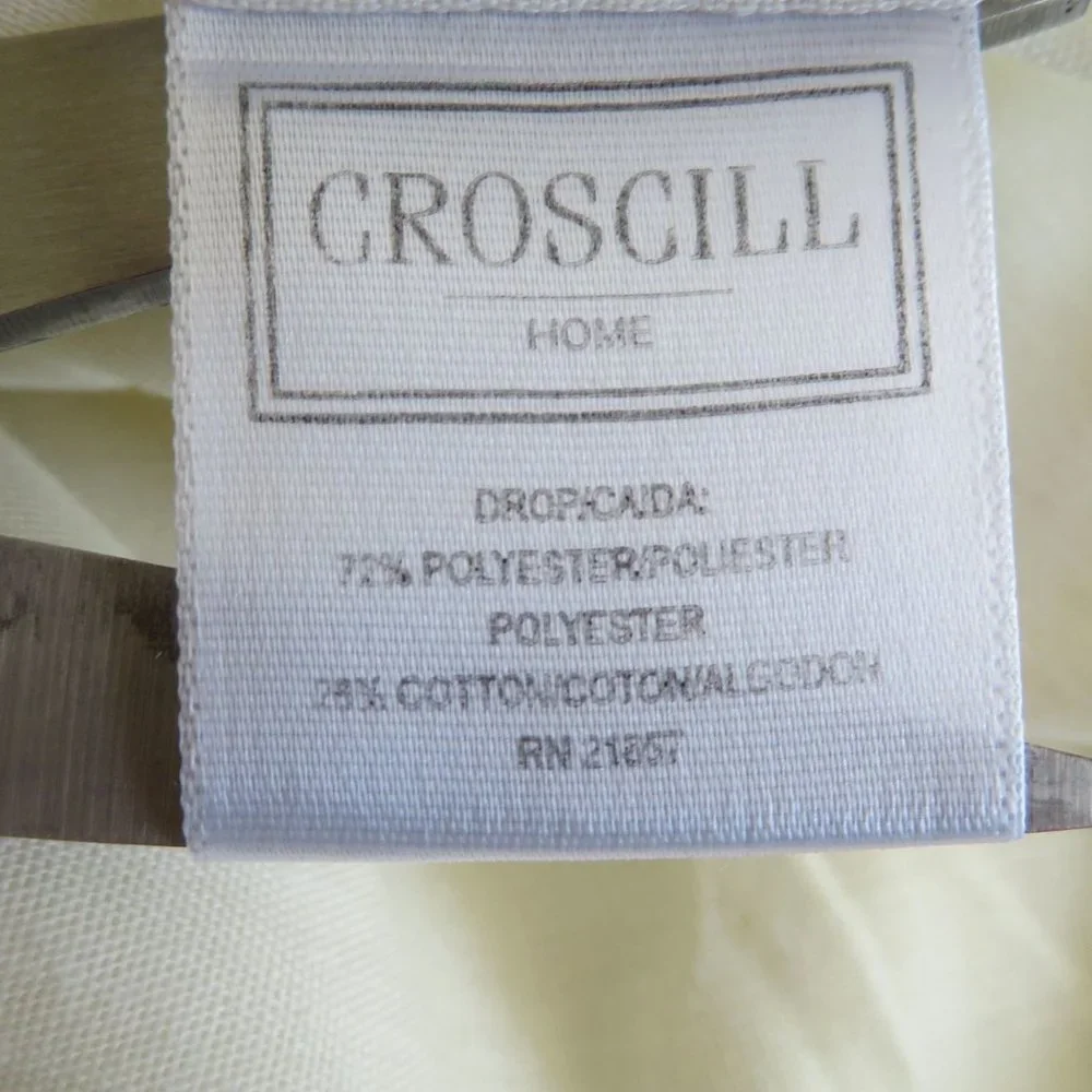Vintage Croscill Cal King Bed Skirt Multicolor Spa Leaf 14